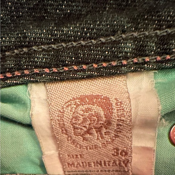 Y2K, Flared Diesel Jeans model Zathan, Made in Italy, Distressing, faded color - Picture 7 of 7